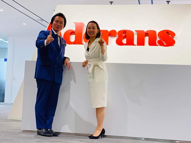 CEOレモン取材中★アデランス 津村社長